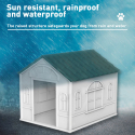 Kennel house for medium sized dogs in plastic garden Milo Model