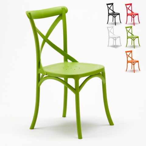 Polypropylene Design Chair Vintage Style for Home Interiors Restaurants Cross Promotion