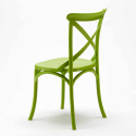 Polypropylene Design Chair Vintage Style for Home Interiors Restaurants Cross Sale