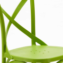 Polypropylene Design Chair Vintage Style for Home Interiors Restaurants Cross Discounts