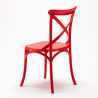 Set of 20 Polypropylene Design Chair Vintage Style Home Interiors Restaurants Cross Model