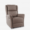 Hope Manual Reclining Fabric Armchair with Footrest 