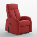 Electric recliner fabric armchair dual-motor Lift System Taylor Sale