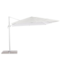 Garden adjustable side arm umbrella in aluminum 3x3m Paradise White Discounts
