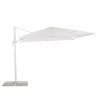 Garden adjustable side arm umbrella in aluminum 3x3m Paradise White Discounts