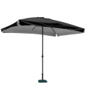 3x2m rectangular aluminium garden central arm umbrella Eden Noir Discounts