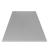 Resin modern shower tray 140x90 with flush floor mounting Stone 