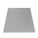 Resin modern shower tray 90x70 with flush floor mounting Stone 