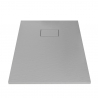 Resin modern shower tray 90x70 with flush floor mounting Stone 