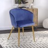 Modern kitchen dining room chair velvet golden legs Patogu Discounts