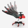 Gaming chair ergonomic cushions adjustable armrests Adelaide Fire Model
