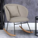 Modern rocking chair living room wood cushion Houpa On Sale