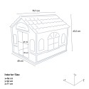 Kennel house for medium sized dogs in plastic garden Milo Measures