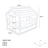 Kennel house for medium-large sized dogs in plastic garden Dolly Measures
