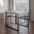 Extendable Dining Table 90x90-180cm White Tecno Libra Promotion