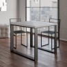 Extendable Dining Table 90x90-180cm White Tecno Libra Promotion