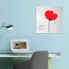 Square Wall Clock with Calendar, Modern Poppy Flower Design Bulk Discounts