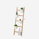 Modern minimal design 4-step wooden ladder holder Stairway On Sale