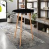Wooden round tall coffee table in Scandinavian design 60x60 Shrub Offers