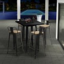 Lix industrial steel metal 60x60 nut high stool table On Sale