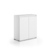 Multipurpose sideboard living room kitchen entrance 3 shelves white Offers
