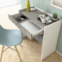 Modern Home Office Smart Working Desk with Drawer, 80x40 cm Discounts