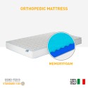 Square and a half mattress 120x190 Memory foam orthopaedic Double Comfort M On Sale