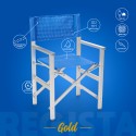 Folding beach chair portable aluminium textilene Regista Gold On Sale