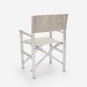 2 Folding beach chairs portable aluminium textilene Regista Gold Catalog