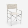 2 Folding beach chairs portable aluminium textilene Regista Gold Sale