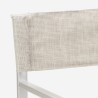 2 Folding beach chairs portable aluminium textilene Regista Gold Discounts