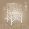 2 Folding beach chairs portable aluminium textilene Regista Gold Choice Of