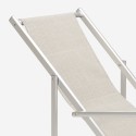 Sea beach deck chair with aluminum folding armrests Riccione Gold Lux Catalog