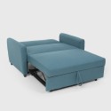 2 seater fabric pull-out sofa bed with modern design PORTO RICO Price