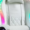 White gaming chair LED massage recliner ergonomic chair Pixy Plus Buy