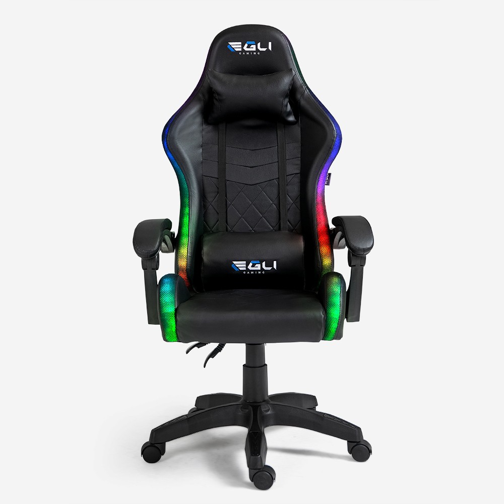 The Horde Plus Ergonomic Reclining Gaming Chair with LED and Massage Function