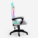 White Gaming Chair with LED, Reclining Ergonomic Design, Pixy Cushion Catalog