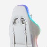 White Gaming Chair with LED, Reclining Ergonomic Design, Pixy Cushion Choice Of