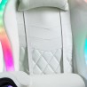 White Gaming Chair with LED, Reclining Ergonomic Design, Pixy Cushion Cost