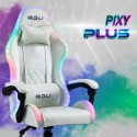 White gaming chair LED massage recliner ergonomic chair Pixy Plus Offers