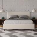 Adele M modern leatherette 160x190 double bed with storage box On Sale