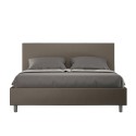 Adele M1 modern leatherette double bed 160x200 with storage box Sale