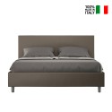 Adele M1 modern leatherette double bed 160x200 with storage box Offers