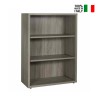 Modular Modern Design Wooden Bookcase with 3 Shelves for Office Study Michelangelo On Sale