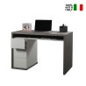 Modern design grey office desk 110x60cm with 3 drawers Mackay On Sale