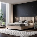 Modern leatherette double bed 160x190 Goya M Characteristics