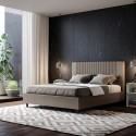 Goya M1 modern leatherette 160x200 double bed with storage box Characteristics
