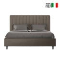 Agueda M modern leatherette double container bed 160x190 Choice Of