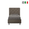 Priya S1 Upholstered Single Bed with Storage 90x200 for Kids' Room Choice Of
